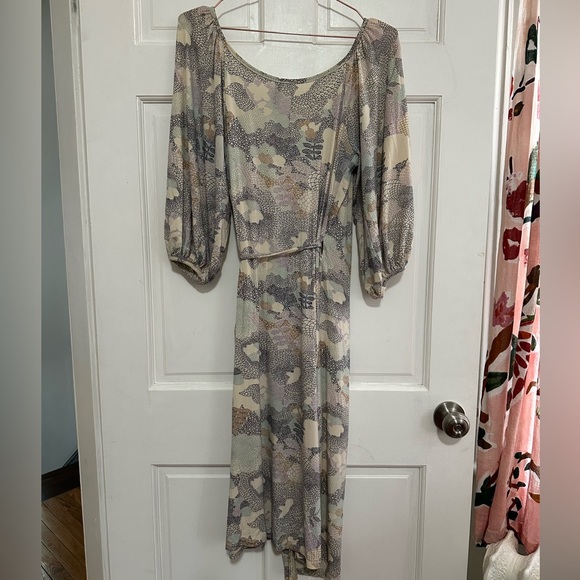 {Rachel Pally} Printed Modal/Spandex Wrap Dress - Sz Small - Picture 4 of 9